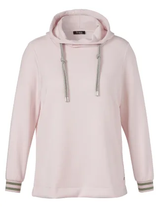 Frapp - Sweatshirt Kapuze 1/1 Arm rose / sage - Gr. - 48