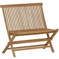 MiaMöbel Gartenbank, aus massivem Teakholz Braun