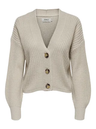 ONLY - ONLCAROL NICE L/S CARDIGAN KNT NOOS Pumice Stone - Gr. - S