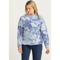 Jack Wolfskin Stehkragenpullover PAW ERA 100 PRINT HZ W Fleecepullover, weich, komfortabel