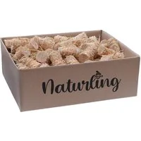 naturling Grillanzünder Holzwolle Anzünder gewachst, 1.25 kg, (100-St), natürliche Bio Anzündwolle für Kamin und Grill