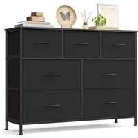 SONGMICS Kommode Schrank mit 5/6/7/8/9 Schubladen, Aufbewahrungsschrank, Stahl, MDF, Vliesstoff, für Schlafzimmer