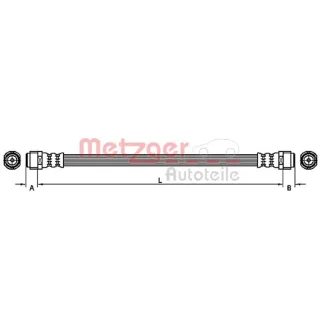 Metzger Bremsschlauch vorne Audi Q7 4L VW Touareg