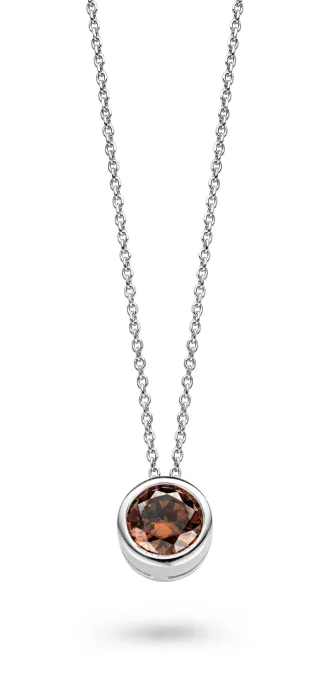 Orphelia Damen-Kette aus 925er Sterlingsilber mit Anhänger – Silber ZH-4685