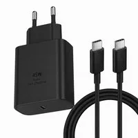 Ventarent 45W USB-C Ladeset mit Ladekabel für MacBook Air, iPad Pro & Air USB-Ladegerät (3000 mA, Set, 2-tlg., 45W USB-C Netzadapter, USB-C Ladekabel, 45W Schnellladen, USB-C Ladeset, inkl. USB-C Ladekabel)