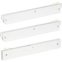 rauch Schwebetürselbsteinzug Soft-Close Zubehör Kleiderschrank Türdämpfer, 3er-Set für 4-türige Synchron-Schwebetürenschränke Breite 316 cm