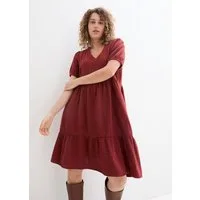 bonprix Sweatkleid für entspannten Look, Oversized-Kleid, aus Musselin, aus Baumwolle