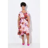 MIAMODA Jerseykleid Midi-Jerseykleid A-Linie Allover-Print