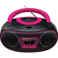 Denver TCL-212BTP CD-Player (Bluetooth, LED-Beleuchtung in Lautsprechergittern, Bluetooth, USB & AUX, CD/FM, LED-Beleuchtung in Lautsprechergittern, Bluetooth, USB & AUX, CD/FM)