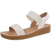 Ital-Design Damen Freizeit Riemchensandalette (86345111) Keilabsatz/Wedge Keilsandaletten in Hellgrau