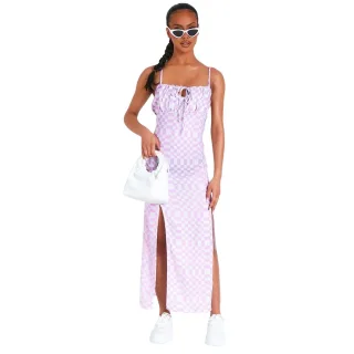Missy Empire - Maxikleid für Damen, Seidig (Flieder)