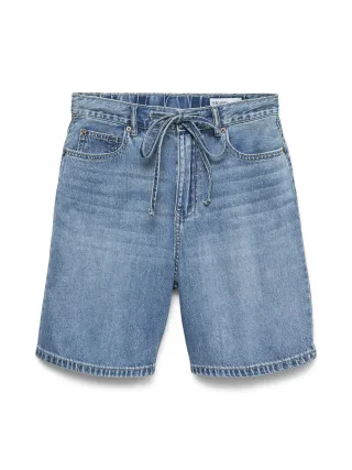 VERO MODA - VMVILLA MR BERMUDA DNM SHORTS MIX Light Blue Denim - Gr. - L
