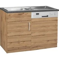 KOCHSTATION Spülenschrank KS-Colmar 110 cm, Front und Sockelblende für teilintegrierten Geschirrspüler