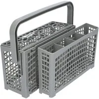 Kenekos Geschirrspüleinsatz 2 in 1 Besteckkorb universal für alle Spülmaschinen geeignet, Zubehör für Geschirrspüler, teilbar, variabel, 23 cm x (8,5 + 4,5 cm) 13,5cm