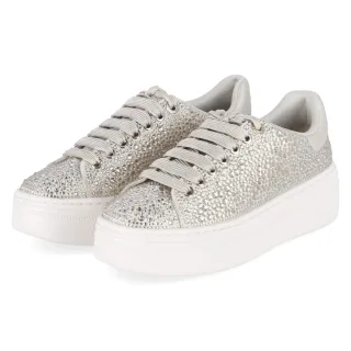 Tamaris Glam Sneaker - Gr. 36 - Gold - Textil & Synthetik