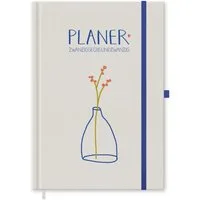Eine der Guten Verlag Terminkalender Planer 2026 - Terminplaner A5, creme, 1 Seite/ Tag, 408 S. FSC-Papier, Hardcover, klimaneutral