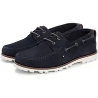 Tommy Hilfiger HILIFGER LIGHT SDE BOAT SHOE Bootsschuh Schnürschuh, Halbschuh mit Durchzügen und Ösen