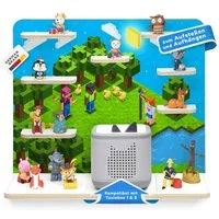 stadtecken Kinderregal groß, geeignet für Toniebox 2 und ca. 50 Tonies, Packung, Perfekte Aufbewahrung im Kinderzimmer