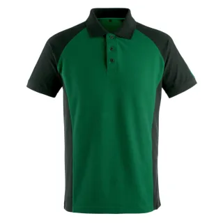 MASCOT Bottrop Polo-Shirt UNIQUE Grün / Schwarz 4XL - 50569-961-0309-4XL