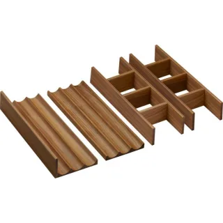 hansgrohe IntraStoris Inneneinteilung 54233630 für Schubkasten, Set, 980x475/980x550mm, Nussbaum dunkel