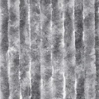 Moritz Türvorhang Flauschvorhang 90 x 220 cm grau (1 St), Hakenaufhängung, Chenille Vorhänge Camping Türvorhang Wohnwagen Wohnmobil Zubehör