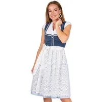 Alpenfee Tracht Dirndl Cord Dirndl 2tlg. - ELINA - blau