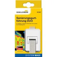 SCHELLENBERG Rollladen-Gurtführung Duo Maxi, Sanierungs-Gurtführung, für max. 2,3 cm Gurtbreite, Set, 1-St., mit Zugluftdichtung für Rollladengurte mit 23 mm Breite geeignet