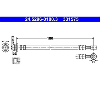 ATE Bremsschlauch hinten Suzuki Swift Sx4