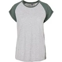 URBAN CLASSICS Kurzarmshirt Urban Classics Damen Ladies Contrast Raglan Tee (1-tlg)