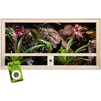 Repiterra Terrarium Terrarium mit Seitenbelüftung 100x60x60 cm, inklusive Thermo-Hygrometer