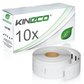 10 Etiketten für Dymo 11352 S0722520 25x54mm