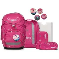 ergobag Schulranzen Schulranzen-Set PACK SternzauBär 6-teilig (6-teilig), ergonomisch, ab 1. Klasse, Your-Size-System