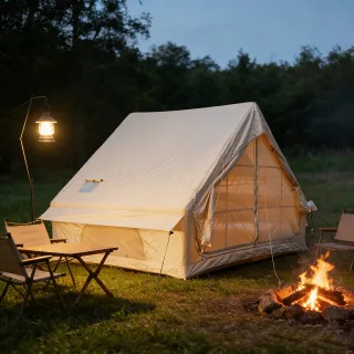 [EU Direct] 4-6/6-8 People Inflatable Camping Tent With Skylight Easy Setup Waterproof Windproof, 6m² / 12m² Outdoor Sel