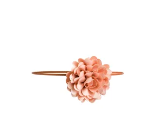 Vanzetti - 3 mm Kordelgürtel mit Blüte - Gr. - OS