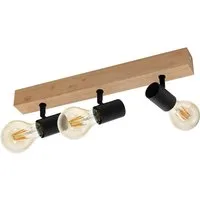EGLO Deckenspot TOWNSHEND 3, ohne Leuchtmittel, Spot, Wohnzimmerlampe, Flur, L48 x B5 cm, 3X60W exkl.