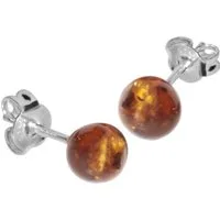 OSTSEE-SCHMUCK Paar Ohrstecker Ostsee-Schmuck Ohrstecker Klassisch 6 mm (2-tlg)