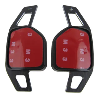 Premium ALU Schwarz Schaltwippen Verlängerung DSG Paddles Lenkrad für Audi