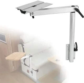 Artudatech Rv Table Leg Swivel Marine Folding & Adjust 360°Campervans Motorhome Table Leg