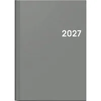 BRUNNEN Buchkalender BRUNNEN Buchkalender Mod. 796 2027, A5, Kunststoff, grau