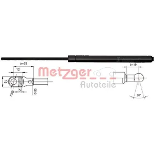 Metzger Gasfeder f?r Heckscheibe BMW 5er E39