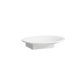 LAUFEN Seifenschale THE NEW CLASSIC Saphirkeramik 140x115 weiß matt, H8738567570001 H8738567570001
