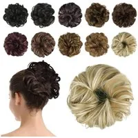 LuxusKollektion Haargummi Haarteil Haargummi Hochsteckfrisur Haarverlängerung gewellt Chignon
