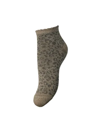 PIECES - PCSEBBY GLITTER AOP SNEAKER SOCK NOOS BC Fossil