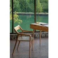 Mobello Stuhl Zeitloser Massiv Holz Designerstuhl, Bequemer Holzstuhl & Esszimmerstuhl, 52x53x80 cm