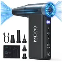 Insma Akku-Handstaubsauger, 100 W, Druckluftreiniger mit LED-Anzeige - 8 Stufen 5 Düsenaufsätze 4000 mAh