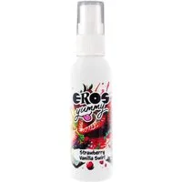 Eros Stimulationsgel Yummy - Strawberry Vanilla Swirl (Erdbeere Vanille), Flasche mit 50ml, 1-tlg., erotisches Geschmacksspray für ein aufregendes Vorspiel