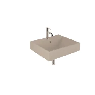 KLUDI-RESA Waschtisch 61 x 50 H12 cm Ein Hahnloch Matt Light Dove 59WW61O2