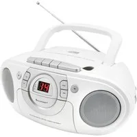 Soundmaster soundmaster SCD5100WE CD-Radio UKW CD, AUX, Kassette, UKW Weiß Radio
