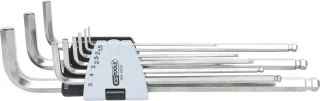 KS Tools EDELSTAHL Innen6kant-Winkelstiftschlüssel-Satz XL, 9-tlg - 964.0520