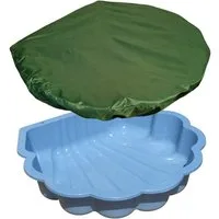 TikTakToo Sandkasten Wasser- und Sandmuschel, (2-tlg), optional mit Abdeckplane